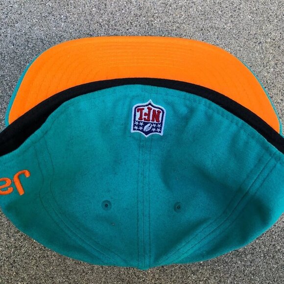 NEW ERA 59Fifty Miami Dolphins Fitted Hat Mens 7 1/4 Blue NFL Football Cap​​ - Picture 3 of 9